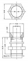 LED-Fassung 5mm Innenreflektor